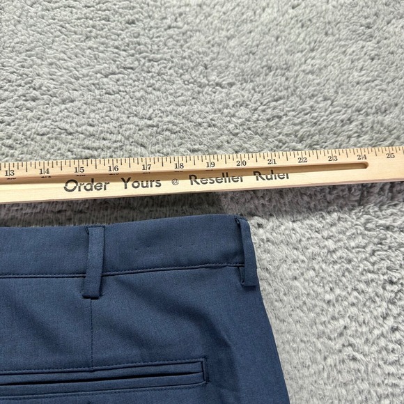 Greg Norman Chino Pants Mens 40x32 Blue Navy Polyester Stretch Straight Golf - Picture 6 of 9